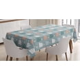 thumbnail image 1 of Ambesonne Whale Tablecloth Rectangular Table Cover, Sea Mammals with Seagull, 60"x84", Multicolor, 1 of 3