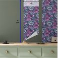 thumbnail image 5 of Ambesonne Trippy Fun Peel & Stick Wallpaper for Home, Surreal Jolly Ornament, 13"x36", Dark Violet Blue Fuchsia, 5 of 5