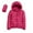 Hot Pink, variant on Rinsvye Women Warm Waterproof Lightweight Utility Jacket Women Lightweight Jacket Hooded Windproof Winter Coat with Recycled insulation Winter Slim Short Hooded Warm White Duck Down Coat Outerwear