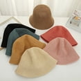 thumbnail image 4 of SikaFu Pure -Colored Fisherman Hat Bucket Hat Summer Outdoor Outbound Shading Hat Female New Face Face Can Be Folded Hat, 4 of 6