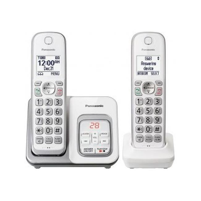 Panasonic Phones KXTGD532W Expandable Cordless Phone with 2 Handsets