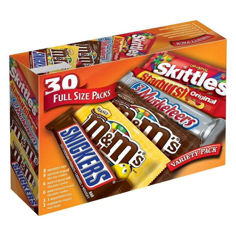 M&M'S Chocolate Single Size Assorted Variety Box (30 Count), 1 unit -  Harris Teeter