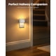 thumbnail image 4 of Luz nocturna enchufable, luz nocturna con sensor de brillo automático, 3000K blanco cálido, luz de pared ultradelgada para pasillo, baño, dormitorio, escaleras, blanco, paquete de, 4 of 7
