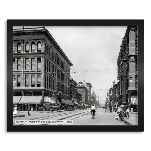 Second Story Collection, Denver 16x20 Straight Fit Framed Canvas
