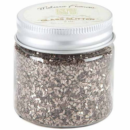 Melissa Frances Tarnished Silver Glitter Glass