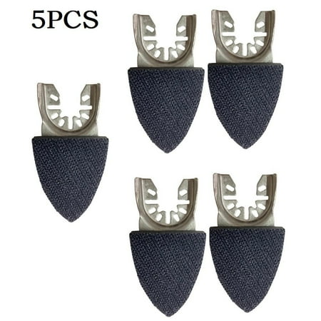 

RANMEI 5PCS 38*86mm Triangle Oscillating Tool Sandpaper Pad Sanding Disc Finger Pad
