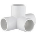 thumbnail image 4 of 4 Way PVC Fittings 3/4 Inch[12 Pack ], Furniture Grade Pipe Connector PVC Elbow Fittings, 4 Way Side Outlet Tee Fittings for All DIY PVC Structure and Frames Building Furniture, 4 of 5