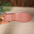 thumbnail image 5 of HomeDM Women's Wedge Flip Flops Sandals Flatform Comfort Plantar Slip On Thong Sandals for Summer Beach Vacation, Blue Size 6.5, 5 of 9