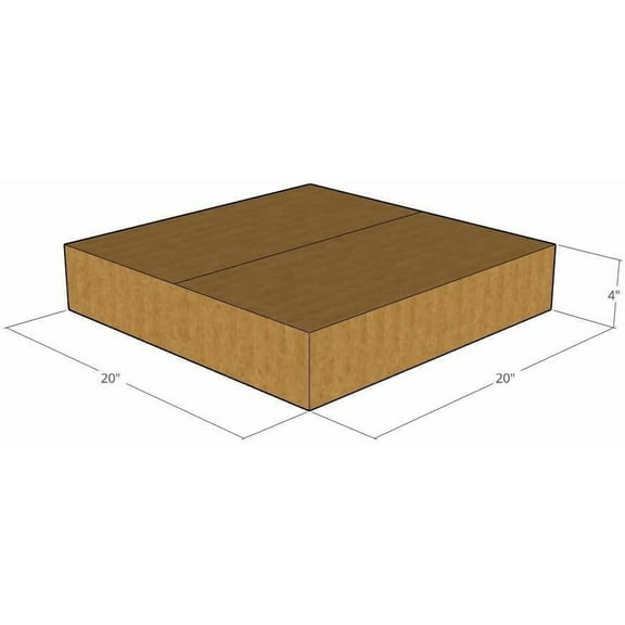 20" x 20" x 4" Corrugated Boxes 32 ECT (Pack of 10-20x20x4) | Quality Moving Boxes. Great for Shipping Boxes for Business, Office or Home.
