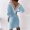 Light Blue, variant on DJskiyers Dresses for Women 2025 Crochet Lace Cutout Midi Dress Open Back Formal Dresses V-Neck Bodycon Dress Puff Sleeve Party Dress