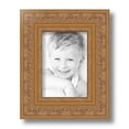 thumbnail image 2 of ArtToFrames 5" x 7" Wide Gold with Green Tones Picture Frame, 5x7 inch Gold Wood Poster Frame (WOM-5078), 2 Pack, 2 of 7