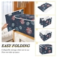 thumbnail image 2 of Yayeee Collapsible Cube Storage Bin with Lid Fabric Closet Decorative Basket with Handles, Starry Fireworks Pattern, 2 of 7