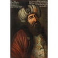 thumbnail image 2 of Anonymous 11x14 Black Ornate Wood Framed Double Matted Museum Art Print Titled: Kara Mustafa (1696), 2 of 5
