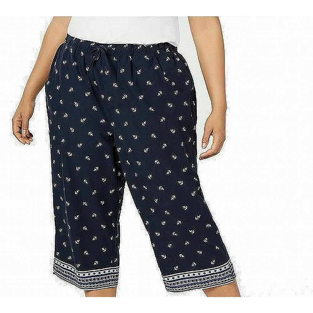karen scott petite drawstring pants