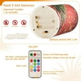 thumbnail image 4 of Christmas Tree Gift Box Flickering Flameless Candles Battery Operated with Remote Timer LED Pillar Candles Set of 2, 4 of 7