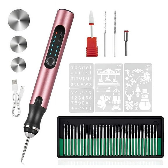 Electric Engraving Pen with 37 Bits, Rechargeable Cordless Engraving Machine, DIY Eng xc7672