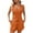 Orange, variant on hoksml Women's Summer 2 Piece Sets Solid Color V-neck Sleeveless Button Vest Tops Shorts With Pockets Set Lounge Sets Beach Vacation Clothes