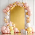 thumbnail image 3 of QinaQin 6.6FT Wedding Arch Cover, Double-Sided Spandex Fitted, Gold, 3 of 8