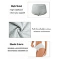 thumbnail image 2 of 4 Pack Set Cotton Underwear for Women's High Waist Underwear Seamless Brief Panties Full Coverage Comfortable Cotton Underwear, 2 of 7