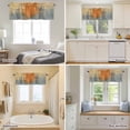 thumbnail image 5 of Orange Gray Abstract Graffiti Valances for Windows,Kitchen Valance Rod Pocket Short Curtain, Modern Street Art Valance Curtain Window Valances for Bedroom Bathroom Living Room 60x18in, 5 of 9