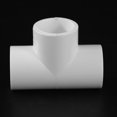 thumbnail image 3 of Conectores adaptadores de tubo de agua de 3 vías en T de Pvc de 20mm, color blanco, 25 unidades, 3 of 3