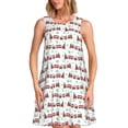 thumbnail image 1 of Fotbe Christmas Train Vestido de Verano sin Mangas para Mujer – Vestido Midi Línea A, Estilo Camiseta Floral, Vestido Playero Casual y Fluido, 1 of 7