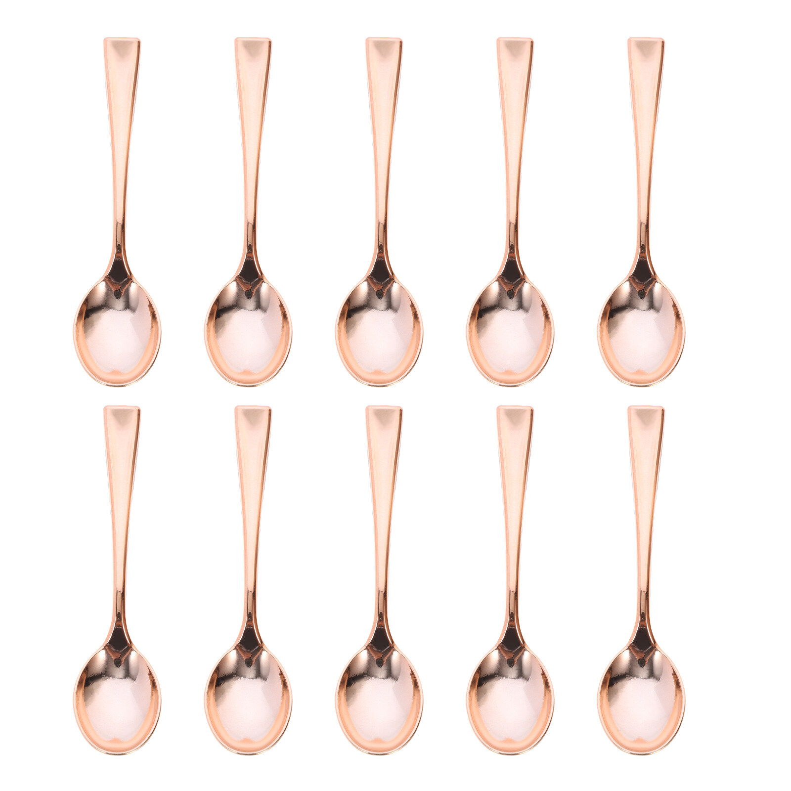 24Pcs Mini Spoons Plastic Cake Spoons Disposable Dessert Spoons Icecream Spoons for Home Shop
