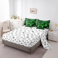 thumbnail image 4 of Erosebridal Gamer Gamepad Bedding Sets Twin Size, Geometry Stripe Comforter Sets with Sheets, Game Lover Reversible Bedding Twin Size, Microfiber Room Decorative, 7-Piece, 4 of 5