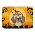 thumbnail image 1 of Carolines Treasures BB1807RUG Halloween Chocolate & Brown Shih Tzu Machine Washable Memory Foam Mat, 1 of 4
