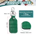 thumbnail image 2 of Uxcell Leather Key Fob Keys Cover RFID Key Fob Protector - Durable and Versatile Deep Green 1, 2 of 7