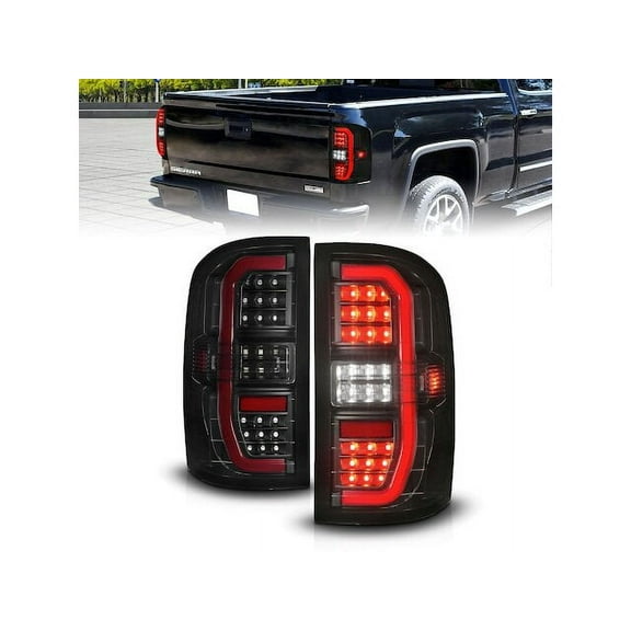 Tail Light Set - Compatible with 2014 - 2018 GMC Sierra 1500 2015 2016 2017