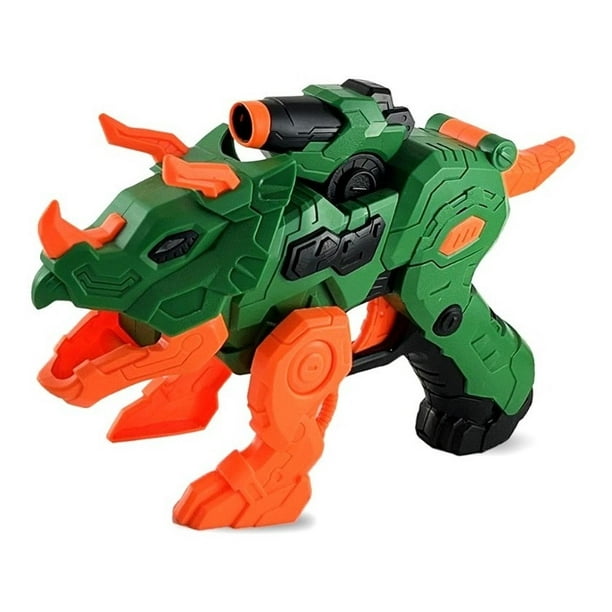 Pistola De Juguete Rm Regalomex Dinosaurio Lanza Dardos verde claro S