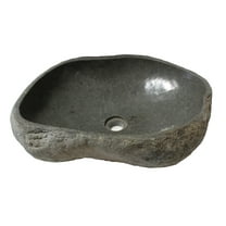 Eden Bath EB-S019GN-P Natural Galet Nobu Boulder Sink- Thin Lip