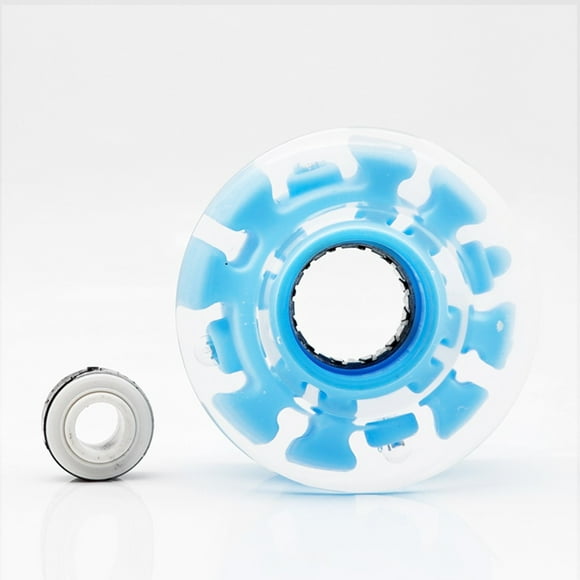 Xihbxyly Hallazgos de Ganga Ruedas Luminosas para Patines Cuádruples con Rodamientos Bankroll Instalados, 4 Piezas