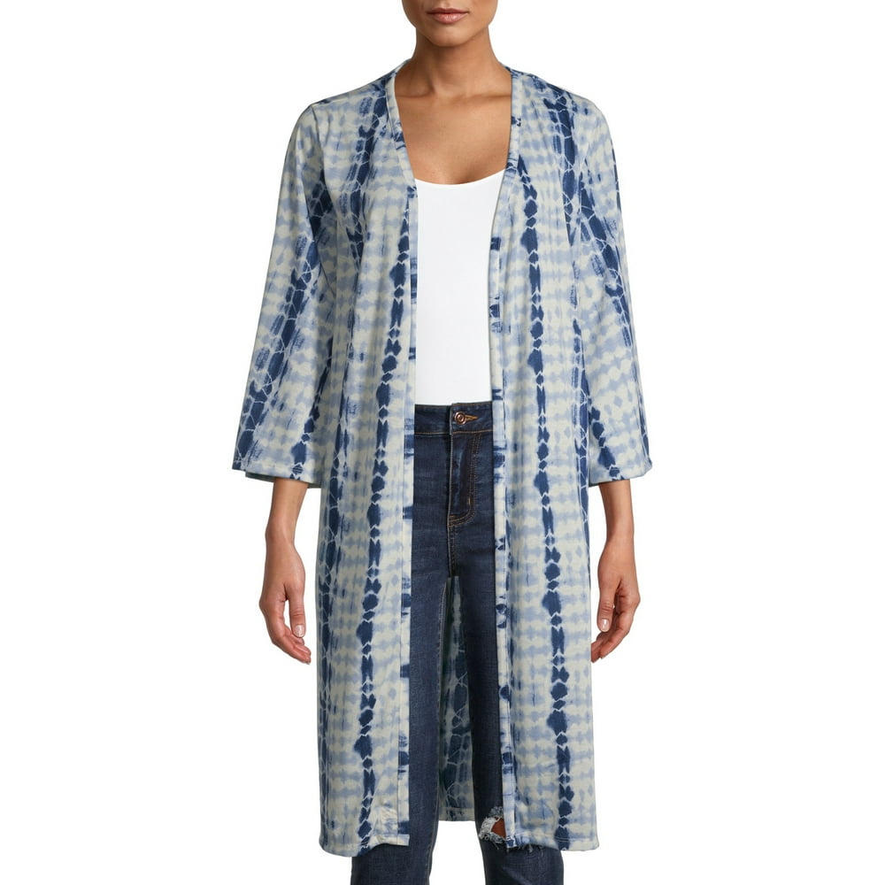 New York Laundry New York Laundry 3/4 Sleeve OpenFront Kimono Top, Women's