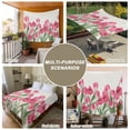 thumbnail image 6 of Pink Tulip Flower Large Tapestry for Bedroom Wall Hanging Tapestry,Spring Floral Leaves Plants Retro Beige Ceiling Backdrop Tapestries Poster Blanket Wall Decor for Teens Room Living Room 86" x 104", 6 of 8