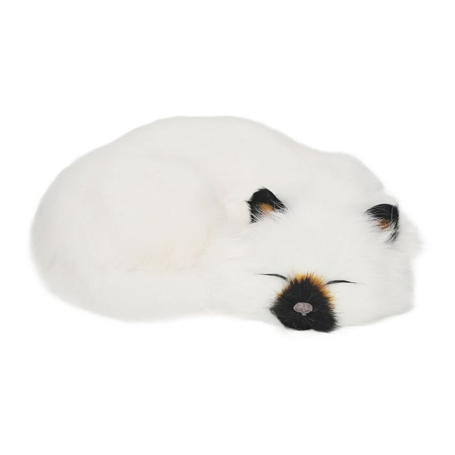 Gato de peluche realista y esponjoso para dormir, ideal para decorar el hogar.