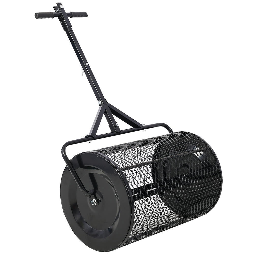 GVN Compost Spreader, Peat Moss Spreader,Peat Moss Spreader 36inch,Compost Spreader Metal Mesh,2 in 1 ATV and T shaped Handle for planting seeding