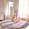 thumbnail image 7 of Shag Area Rugs for Living Room 9'(Round), Soft and Fluffy Shaggy Carpet for Pets, Machine Washable Floor Rugs for Living room, 7 of 7