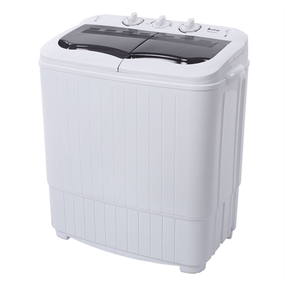 Electric Portable 2 in 1 Twin Tub Mini Laundry Washer and Spin Dryer