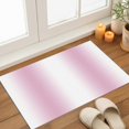 thumbnail image 3 of White Pink Indoor Door Mat 18x30 Inch Gradient Modern Ombre Art Front Door Mat Non Slip Washable Entryway Rug Low Profile Dirt Trapper Doormat for Bathroom Kitchen Bedroom, 3 of 9