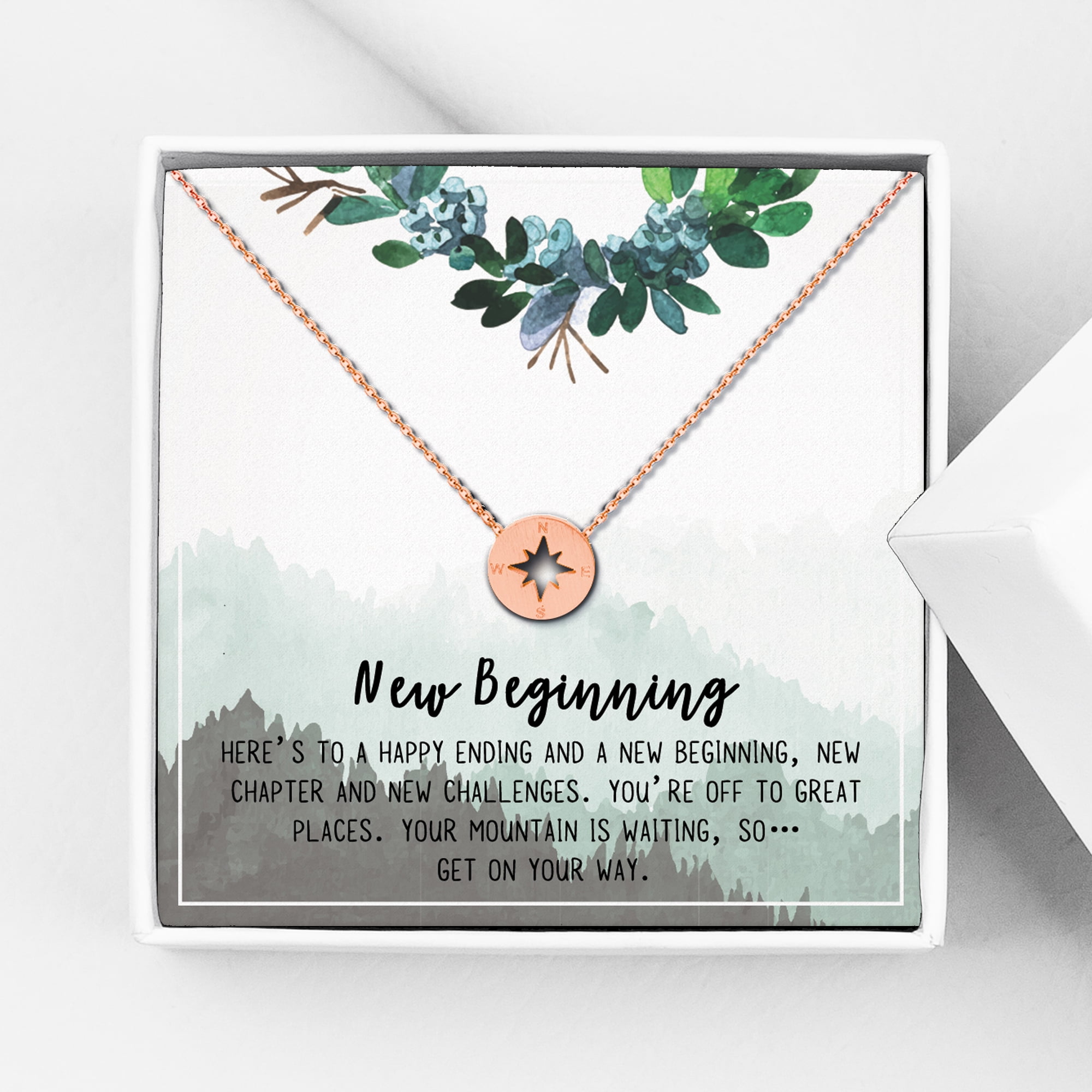 New Beginning Necklace Adventurer Gift New Chapter Gift