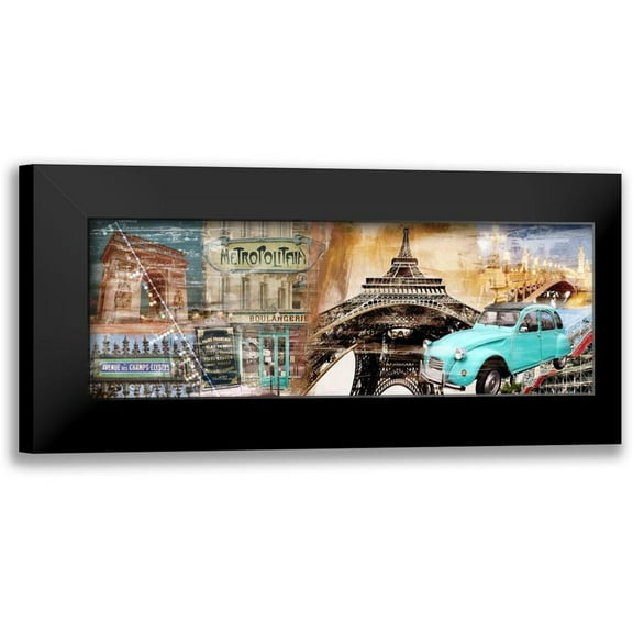 Farrell, Terry 14x8 Black Modern Framed Museum Art Print Titled - Parisienne