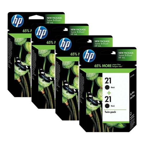 HP 21 Black 2 Original Ink Cartridges (C9508FN) (4-Pack) - Walmart.com - Walmart.com