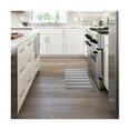 thumbnail image 2 of Martha Stewart Stella Ticking Stripe Slip-Resistant Kitchen Mat Runner, Black/Grey/White, 20"x50", 2 of 7