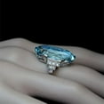 thumbnail image 4 of Elegant Jewelry Cubic Zircon 925 Silver Ring Women Engagement Gift Sz 6-10, 4 of 8