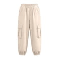 thumbnail image 5 of Danhjin Bermuda Cargo Pants Women, Elastic High Waist Pants Summer Pants Casual Loose Comfy Lightweight Hiking Pants, 5 of 5