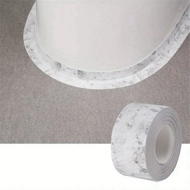 Cinta de Calafateo para Baño, Cocina E Inodoro | Tira Selladora Autoadhesiva Impermeable de Goma de 3,8 Cm X 3,2 M | Sellador de Gel Flexible y Plegable para Bordes de Bañera, Encimeras, Fregaderos y