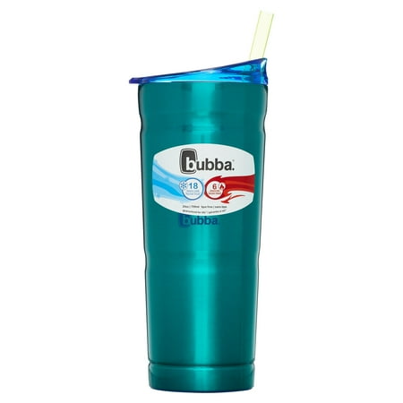 bubba Envy S Vacuum-Insulated Stainless Steel Tumbler with Straw, 24 oz, Island Teal