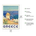thumbnail image 2 of Greece - Island of Mykonos - Vintage Travel Poster c.1949 - Master Art Print (Unframed) 13in x 19in, 2 of 4